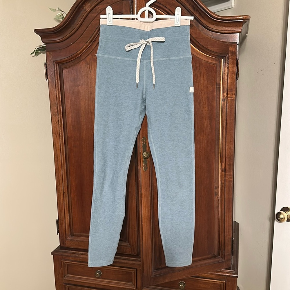 Blue High-Waisted Leggings